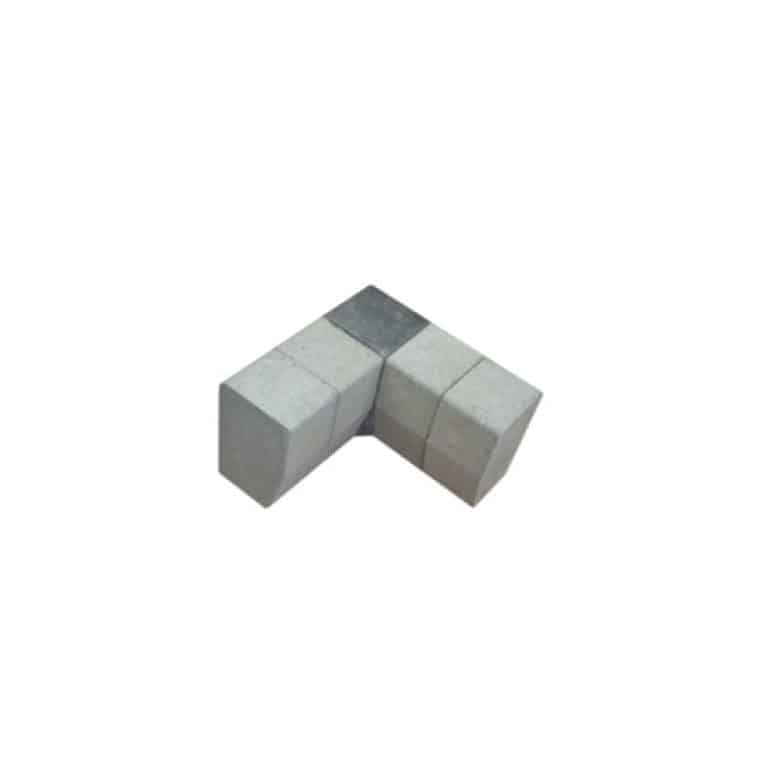 Large Concrete KERB CHARCOAL-BULLNOSED INTERNAL ANGLE