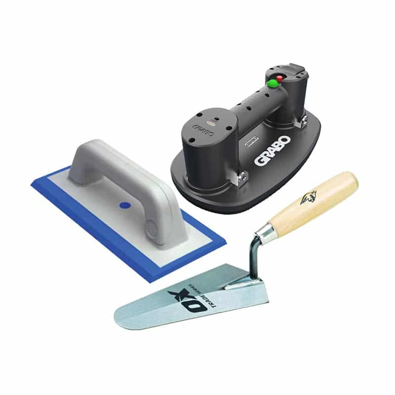 Paving Tools, including sucker pad, trowel and float