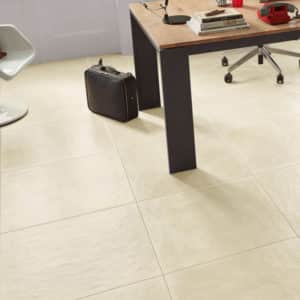 Ground Cream Porcelain Paving by LOVE Ceramic Tiles office extension project