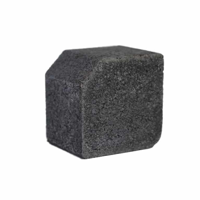 small charcoal concrete kerb