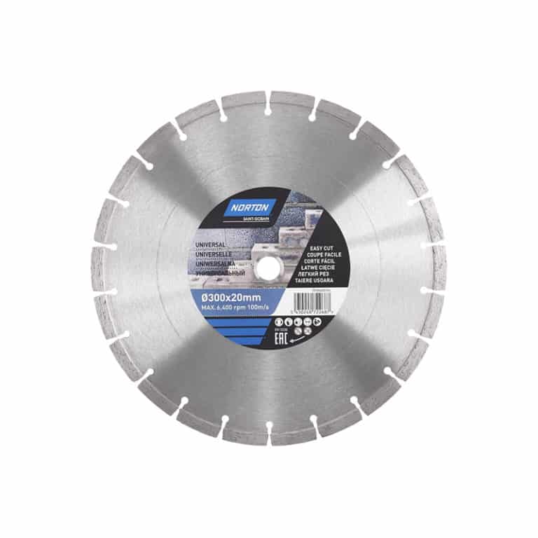 diamond blade with blue labels
