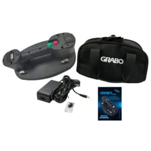 Grabo Nemo Pro Vacuum Lifter Kit with charger, bag and instruction manual.